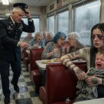 Everyone Judged the Exhausted Mother for the Dark Ink Winding Across Her Skin—Until the Senior Officer Took Off His Cap the Second He Saw It.