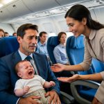 He possessed a vast fortune, but he was powerless against the tears of his own child. Only the intervention of a simple woman from the economy class changed their lives forever.