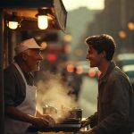 At first, the vendor thought the boy would disappear like everyone else.